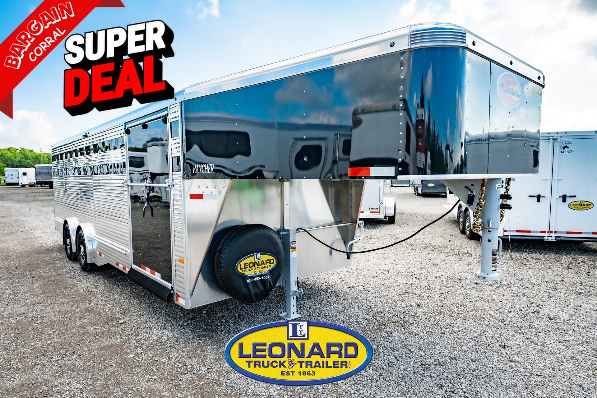 2024 NEW 24' SUNDOWNER RANCHER GOOSENECK STOCK TRAILER – 41907