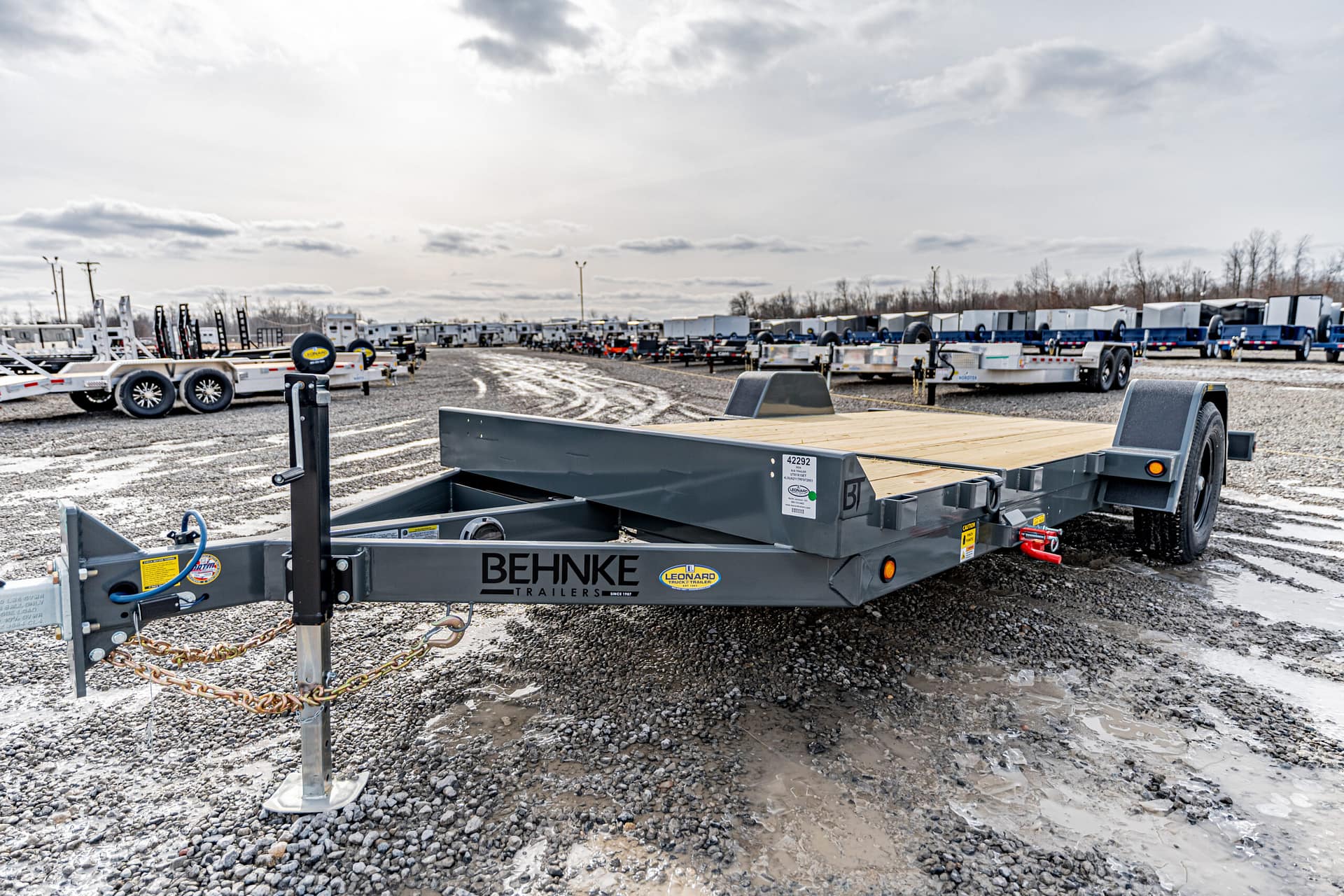 New 2025 Behnke UT81X15ET Equipment Bumper Pull Trailer – 42292