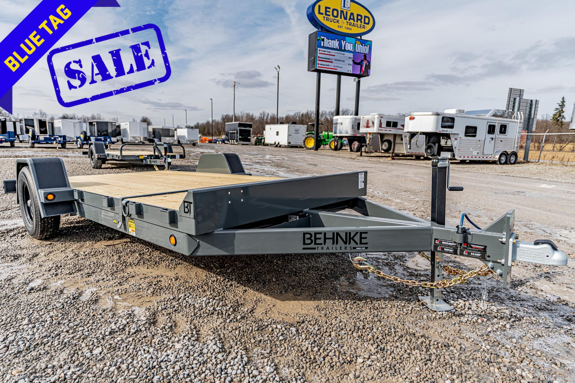 New 2025 Behnke UT81X15ET Equipment Bumper Pull Trailer – 42292