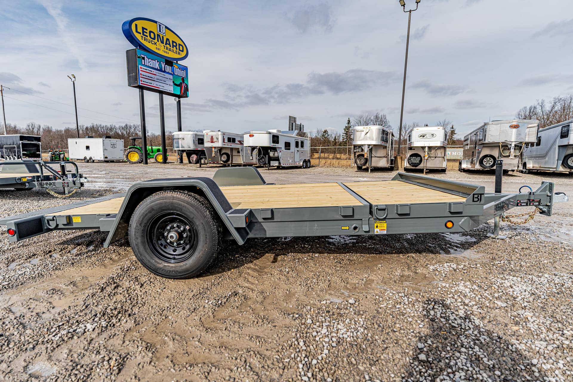 New 2025 Behnke UT81X15ET Equipment Bumper Pull Trailer – 42292