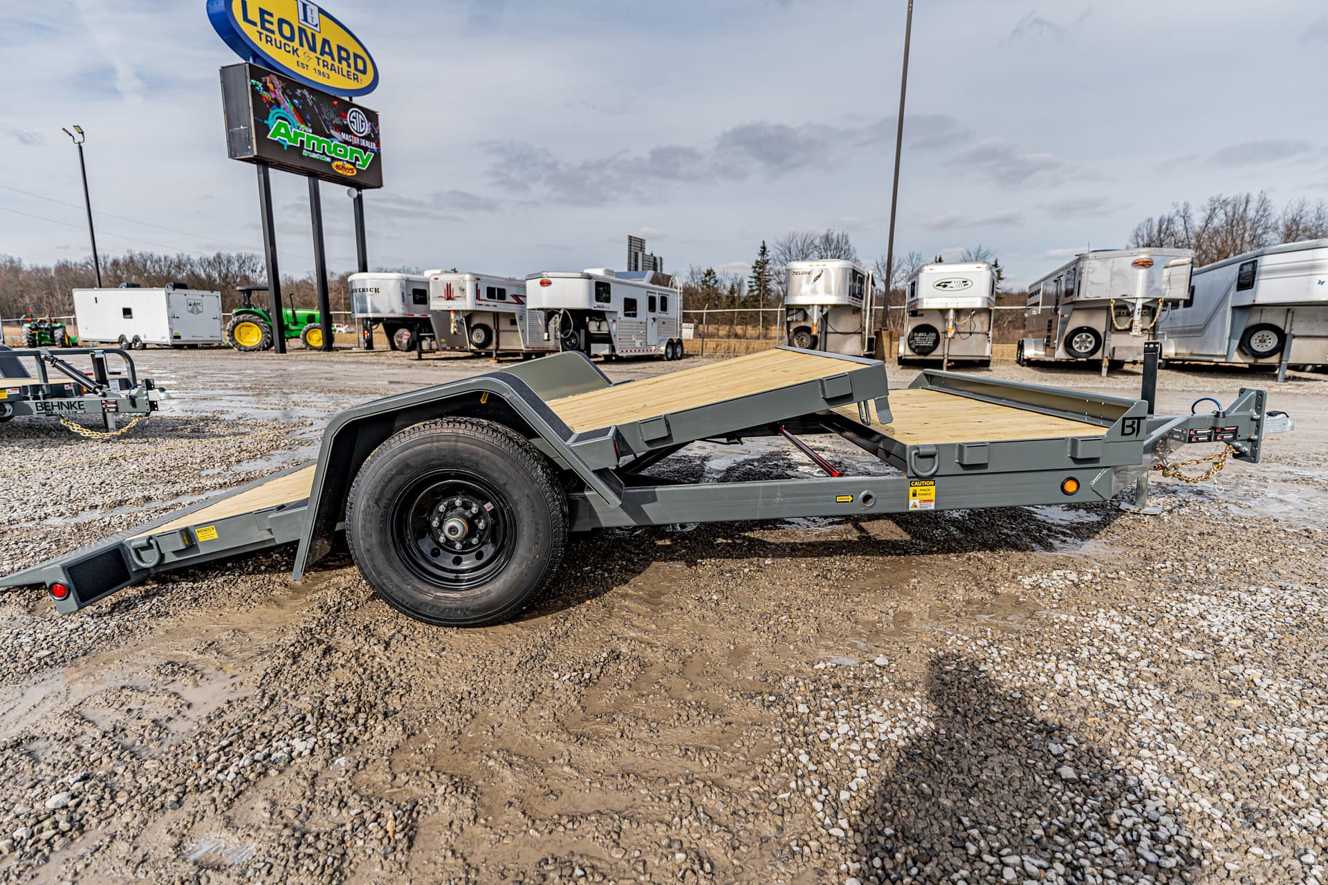 New 2025 Behnke UT81X15ET Equipment Bumper Pull Trailer – 42292