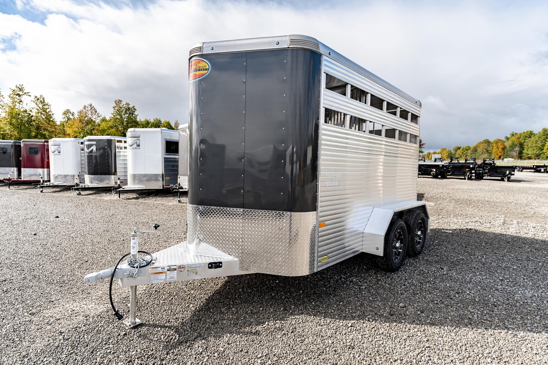 2025 New 12' Sundowner Stockman Special Bumper Pull Stock Trailer – 43100