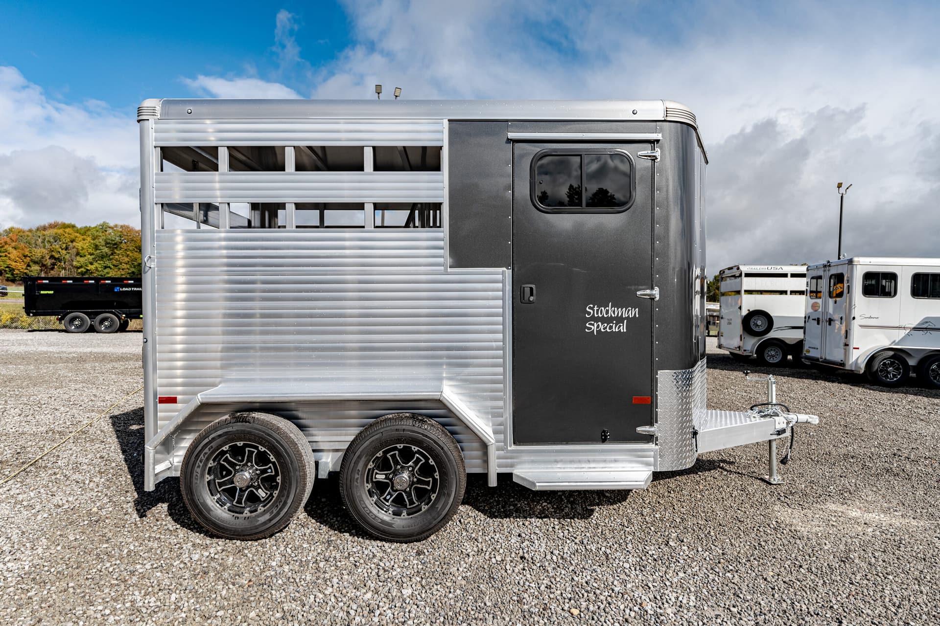 2025 New 12' Sundowner Stockman Special Bumper Pull Stock Trailer – 43100