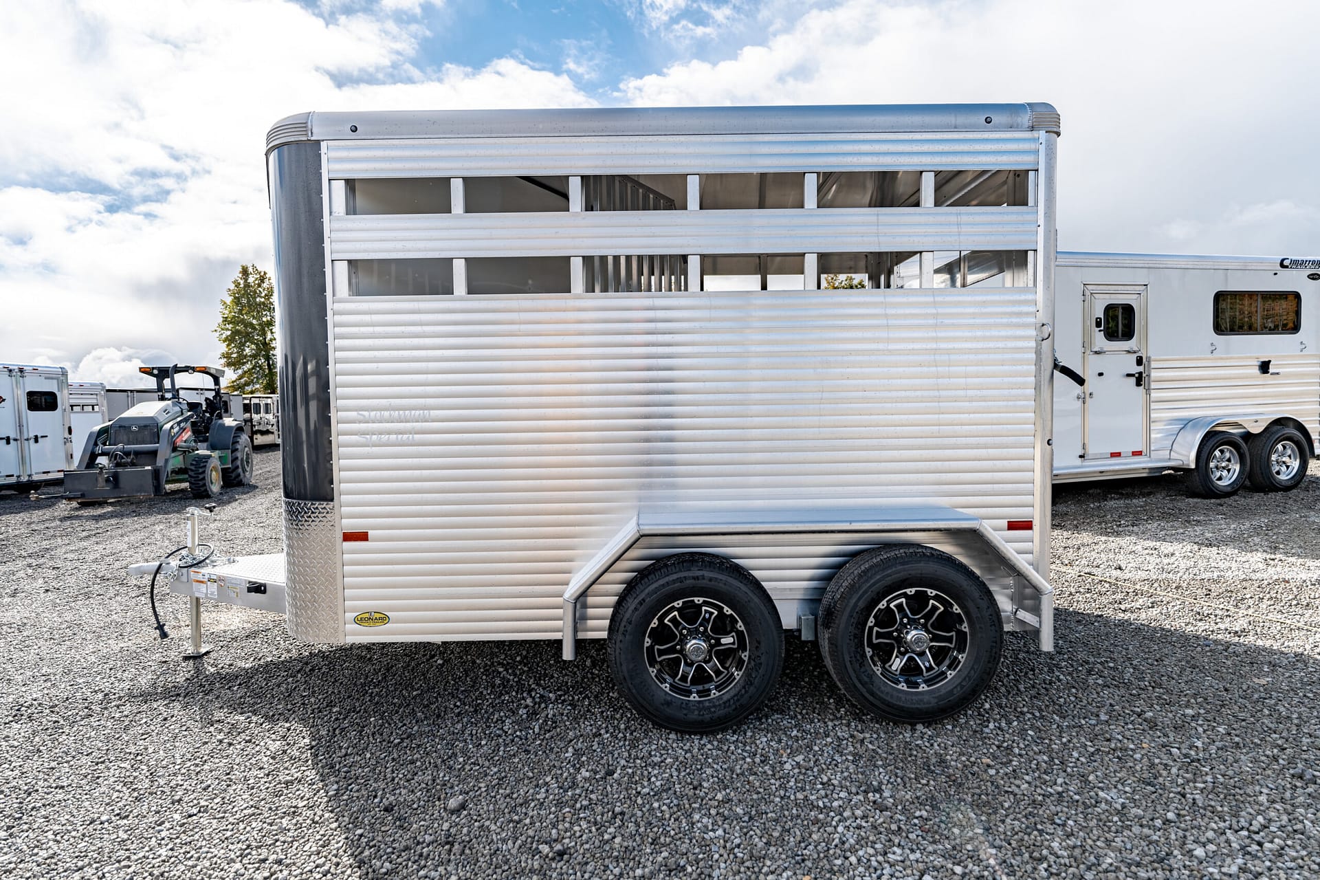 2025 New 12' Sundowner Stockman Special Bumper Pull Stock Trailer – 43100