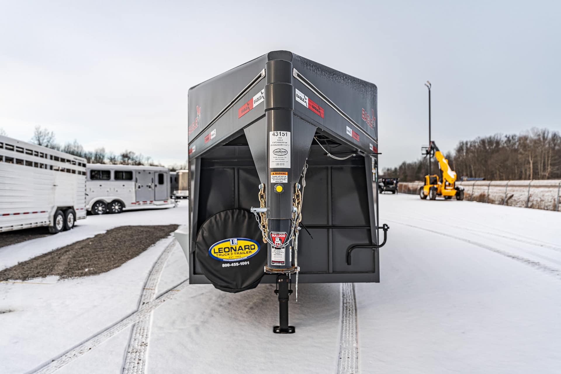 New 2025 RawMaxx EagleX Model EXT2480GN14K Gooseneck Stock Trailer – 43151