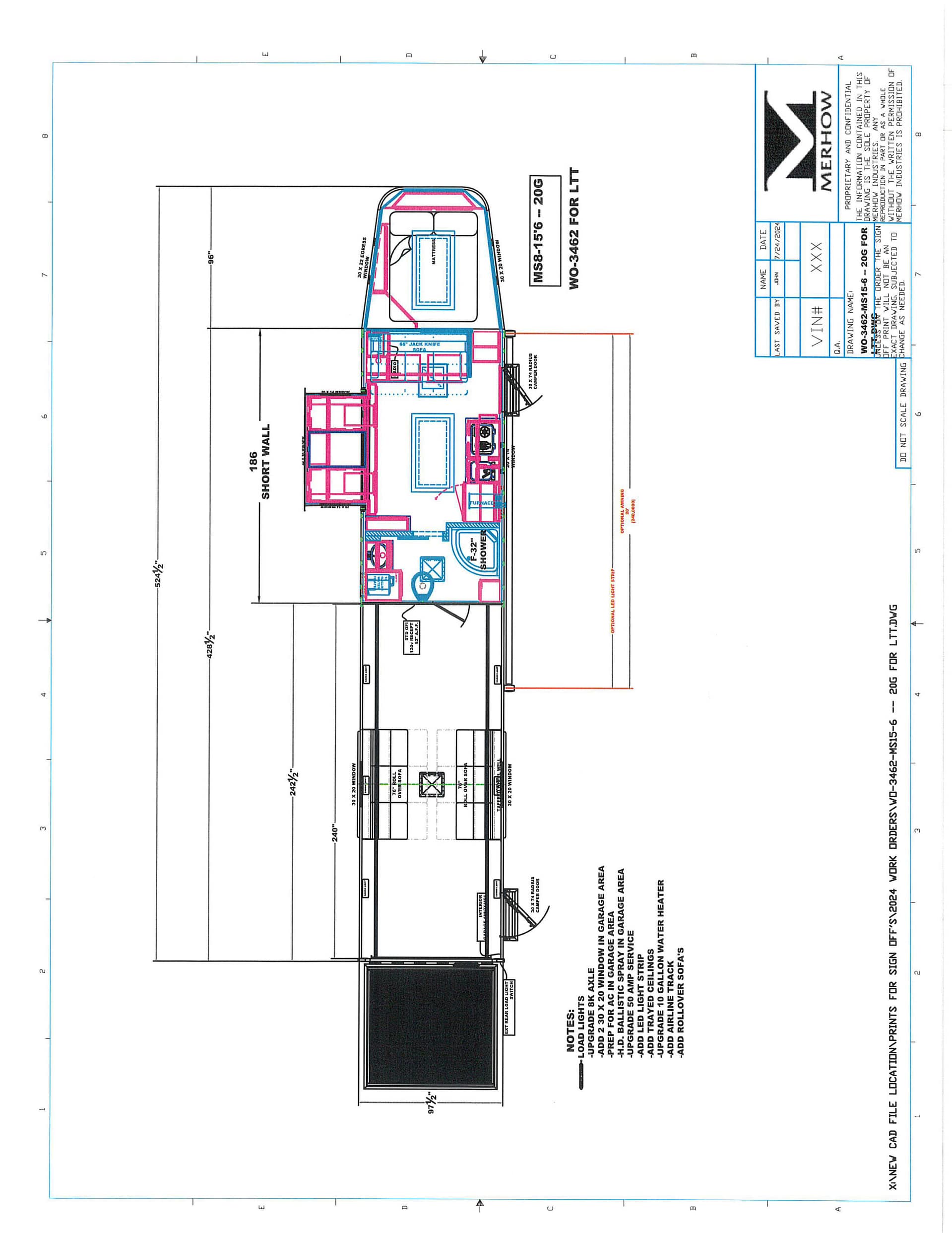 2025 Merhow Toy Hauler with Living Quarters – 42751